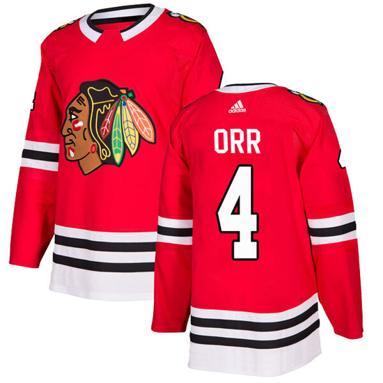 Adidas Bobby Orr Chicago Blackhawks Authentic Home Jersey - Red
