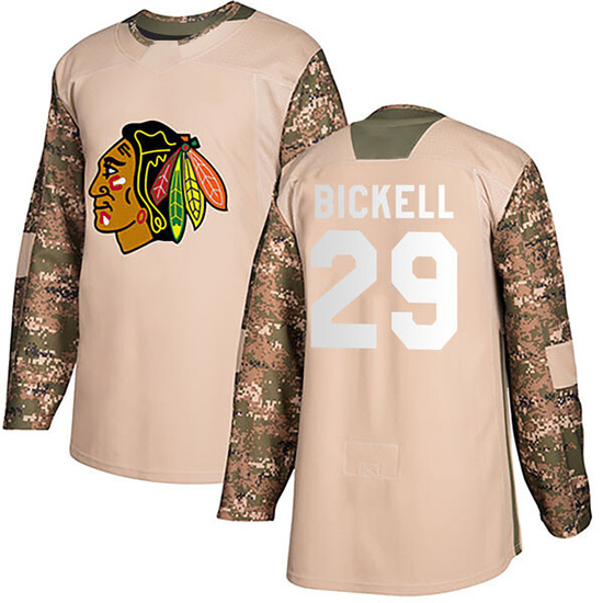 Adidas Bryan Bickell Chicago Blackhawks Youth Authentic Veterans Day Practice Jersey - Camo
