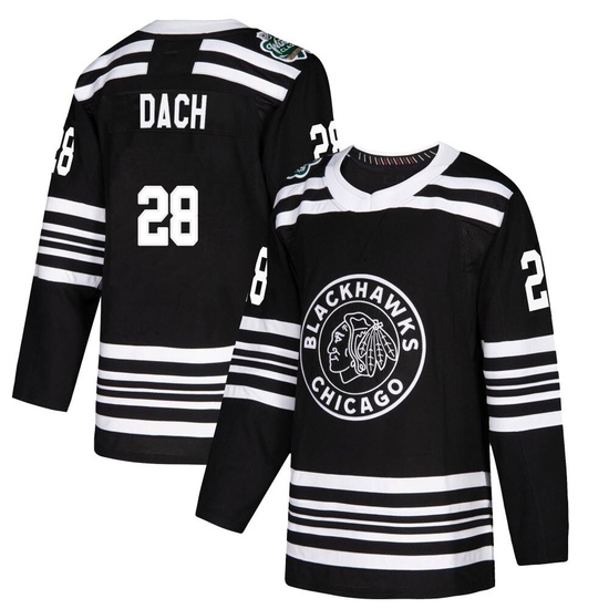 Adidas Colton Dach Chicago Blackhawks Youth Authentic 2019 Winter Classic Jersey - Black
