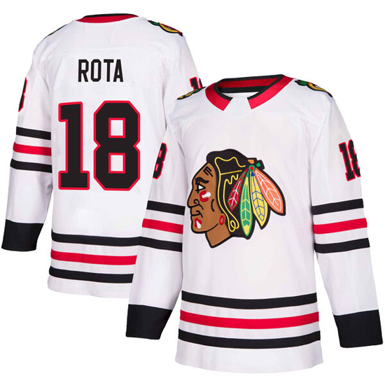 Adidas Darcy Rota Chicago Blackhawks Youth Authentic Away Jersey - White
