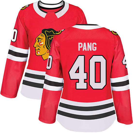 Adidas Darren Pang Chicago Blackhawks Women's Authentic Home Jersey - Red