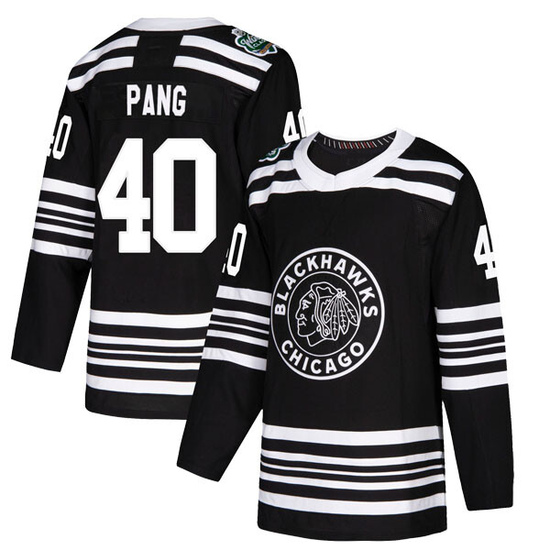 Adidas Darren Pang Chicago Blackhawks Youth Authentic 2019 Winter Classic Jersey - Black