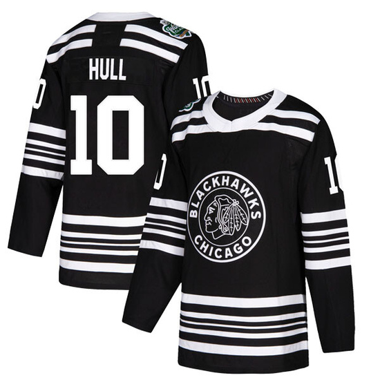 Adidas Dennis Hull Chicago Blackhawks Youth Authentic 2019 Winter Classic Jersey - Black