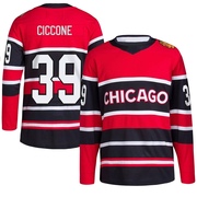 Adidas Enrico Ciccone Chicago Blackhawks Authentic Reverse Retro 2.0 Jersey - Red