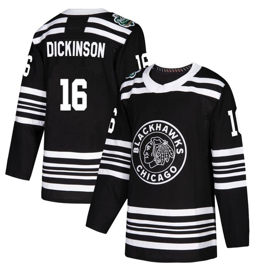 Adidas Jason Dickinson Chicago Blackhawks Authentic 2019 Winter Classic Jersey - Black
