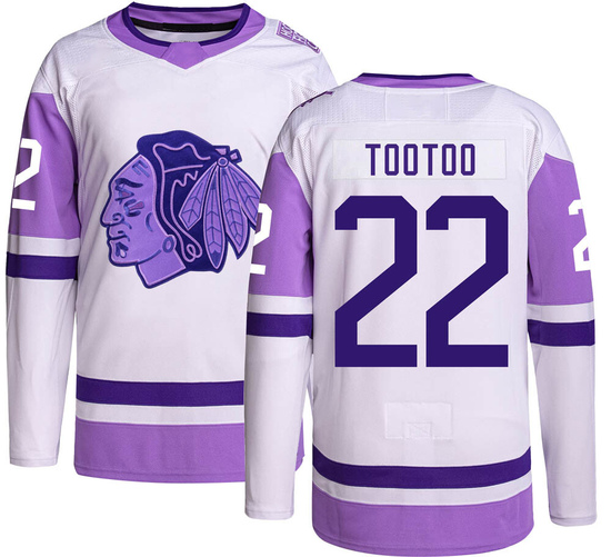 Adidas Jordin Tootoo Chicago Blackhawks Youth Authentic Hockey Fights Cancer Jersey -