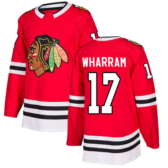 Adidas Kenny Wharram Chicago Blackhawks Youth Authentic Home Jersey - Red