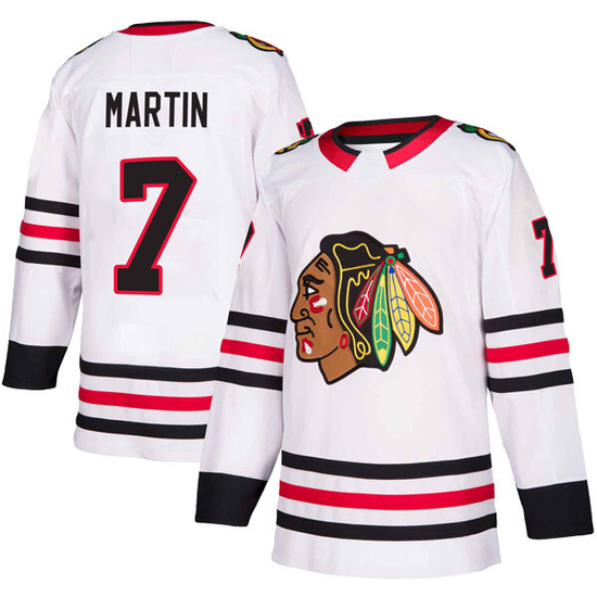 Adidas Pit Martin Chicago Blackhawks Youth Authentic Away Jersey - White