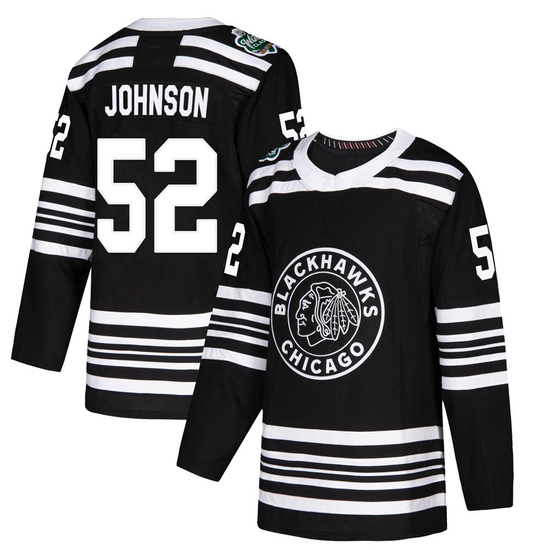 Adidas Reese Johnson Chicago Blackhawks Youth Authentic 2019 Winter Classic Jersey - Black