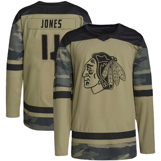 Adidas Seth Jones Chicago Blackhawks Authentic Military Appreciation Practice Jersey - Camo