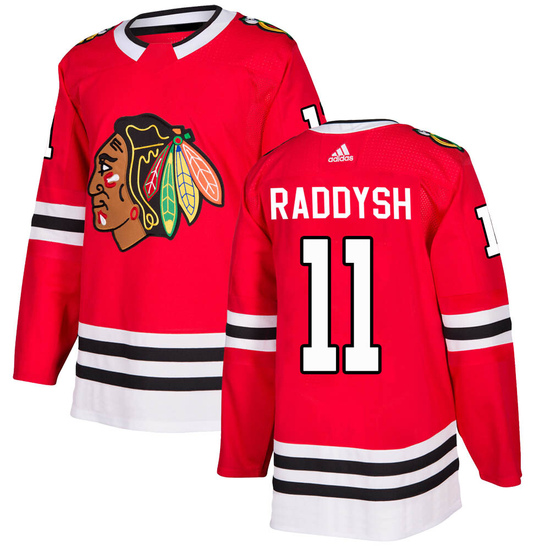 Adidas Taylor Raddysh Chicago Blackhawks Authentic Home Jersey - Red