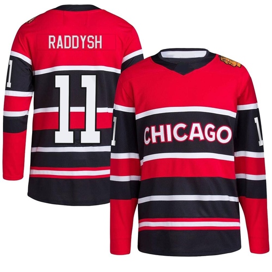 Adidas Taylor Raddysh Chicago Blackhawks Authentic Reverse Retro 2.0 Jersey - Red