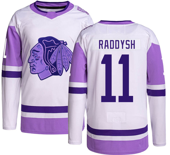 Adidas Taylor Raddysh Chicago Blackhawks Youth Authentic Hockey Fights Cancer Jersey -