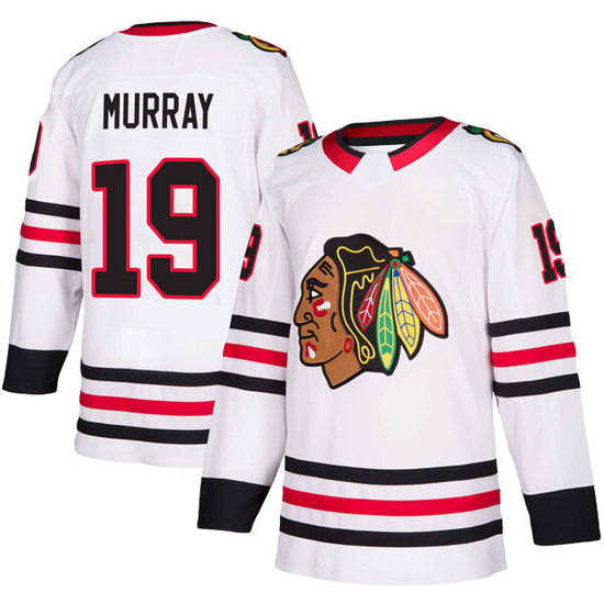 Adidas Troy Murray Chicago Blackhawks Authentic Away Jersey - White