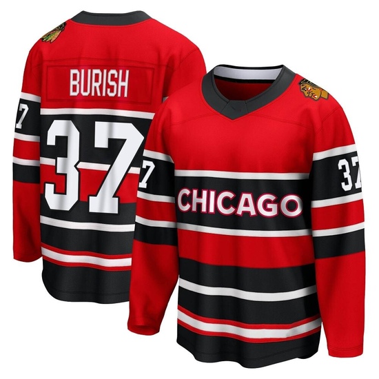 Fanatics Branded Adam Burish Chicago Blackhawks Breakaway Special Edition 2.0 Jersey - Red