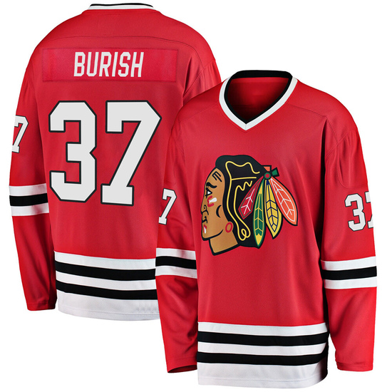 Fanatics Branded Adam Burish Chicago Blackhawks Premier Breakaway Heritage Jersey - Red