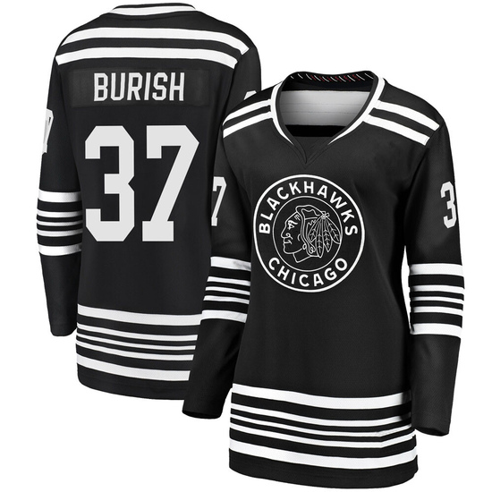 Fanatics Branded Adam Burish Chicago Blackhawks Women's Premier Breakaway Alternate 2019/20 Jersey - Black