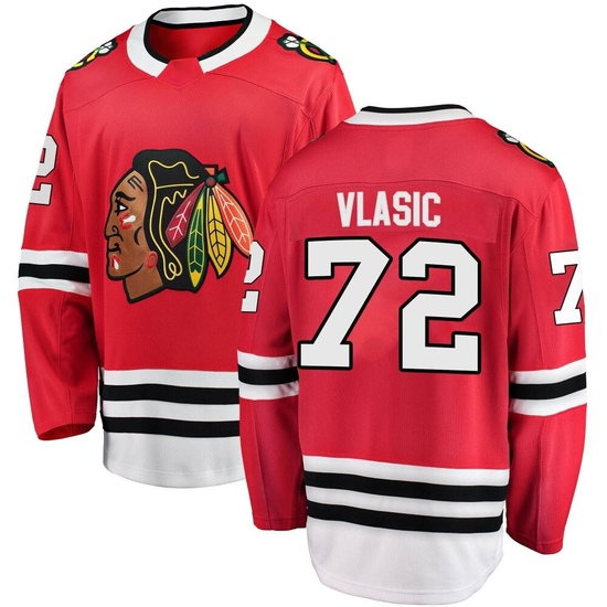 Fanatics Branded Alex Vlasic Chicago Blackhawks Breakaway Home Jersey - Red