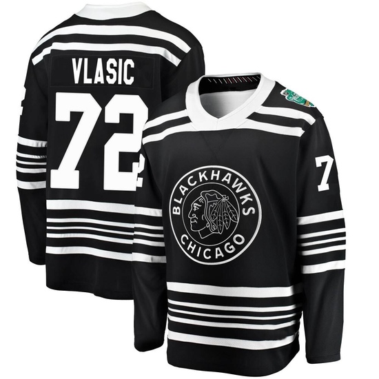 Fanatics Branded Alex Vlasic Chicago Blackhawks Youth 2019 Winter Classic Breakaway Jersey - Black