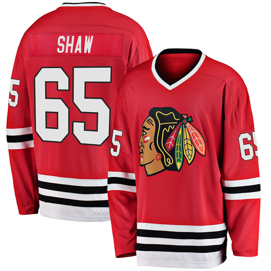 Fanatics Branded Andrew Shaw Chicago Blackhawks Youth Premier Breakaway Heritage Jersey - Red