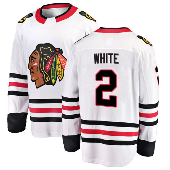 Fanatics Branded Bill White Chicago Blackhawks Breakaway Away Jersey - White