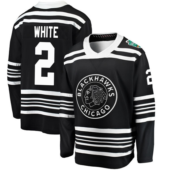 Fanatics Branded Bill White Chicago Blackhawks Youth Black 2019 Winter Classic Breakaway Jersey - White