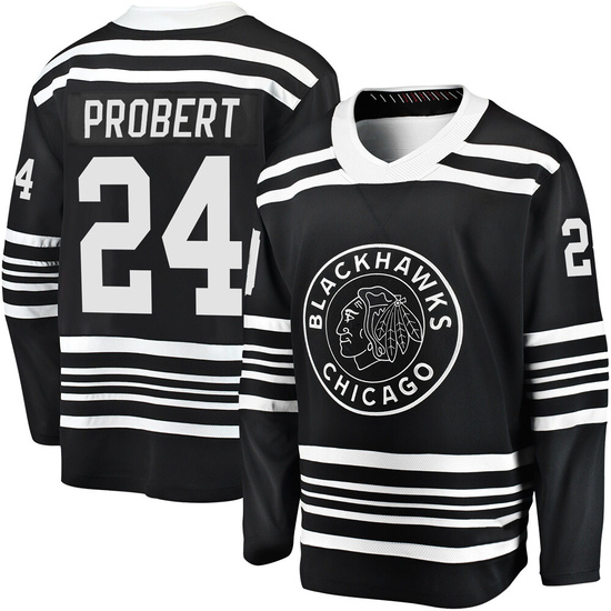 Fanatics Branded Bob Probert Chicago Blackhawks Premier Breakaway Alternate 2019/20 Jersey - Black