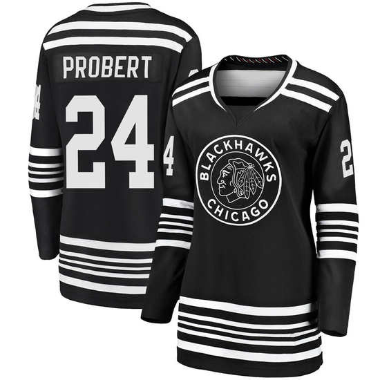 Fanatics Branded Bob Probert Chicago Blackhawks Women's Premier Breakaway Alternate 2019/20 Jersey - Black