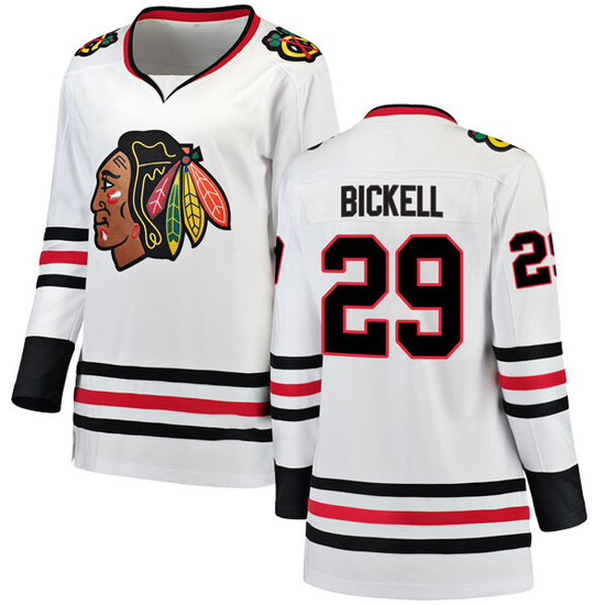 Fanatics Branded Bryan Bickell Chicago Blackhawks Women's Breakaway Away Jersey - White