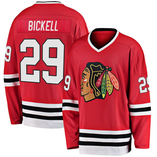 Fanatics Branded Bryan Bickell Chicago Blackhawks Youth Premier Breakaway Heritage Jersey - Red