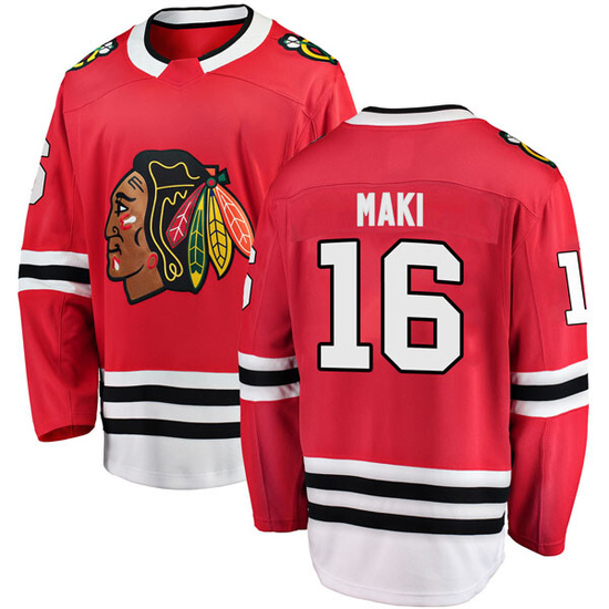 Fanatics Branded Chico Maki Chicago Blackhawks Breakaway Home Jersey - Red