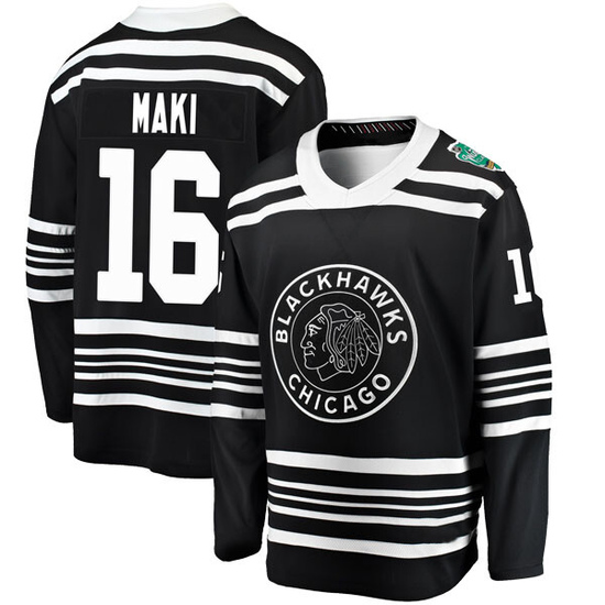 Fanatics Branded Chico Maki Chicago Blackhawks Youth 2019 Winter Classic Breakaway Jersey - Black