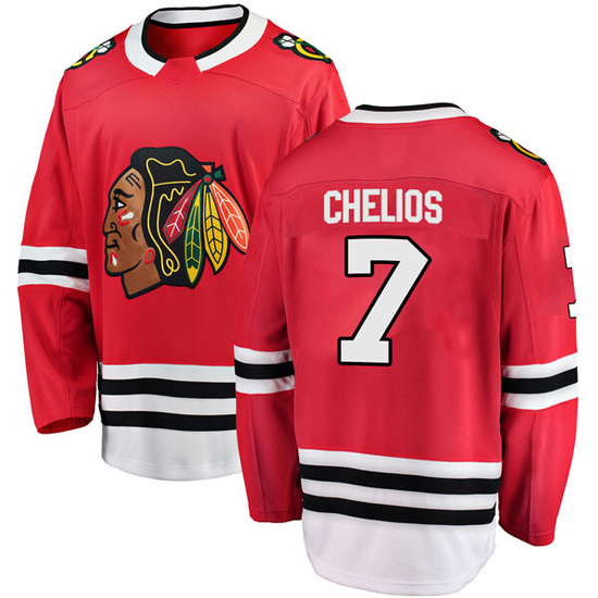 Fanatics Branded Chris Chelios Chicago Blackhawks Breakaway Home Jersey - Red