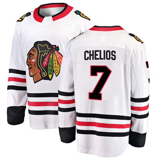 Fanatics Branded Chris Chelios Chicago Blackhawks Youth Breakaway Away Jersey - White