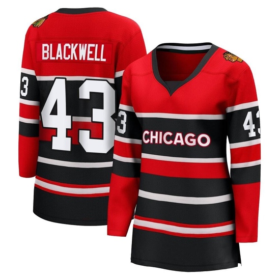 Fanatics Branded Colin Blackwell Chicago Blackhawks Women's Breakaway Red Special Edition 2.0 Jersey - Black