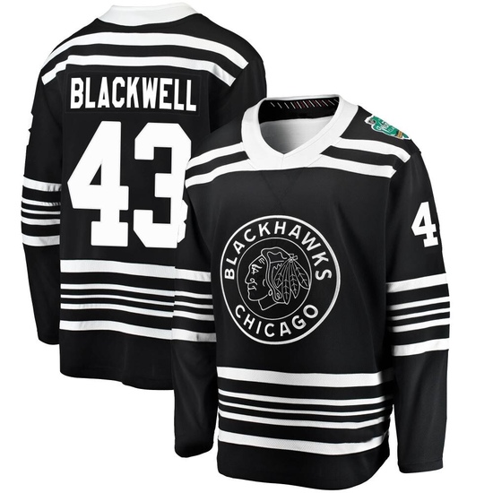 Fanatics Branded Colin Blackwell Chicago Blackhawks Youth 2019 Winter Classic Breakaway Jersey - Black