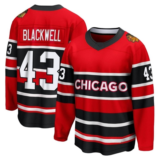 Fanatics Branded Colin Blackwell Chicago Blackhawks Youth Breakaway Red Special Edition 2.0 Jersey - Black