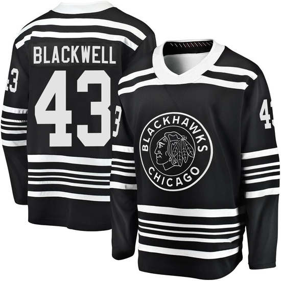 Fanatics Branded Colin Blackwell Chicago Blackhawks Youth Premier Breakaway Alternate 2019/20 Jersey - Black