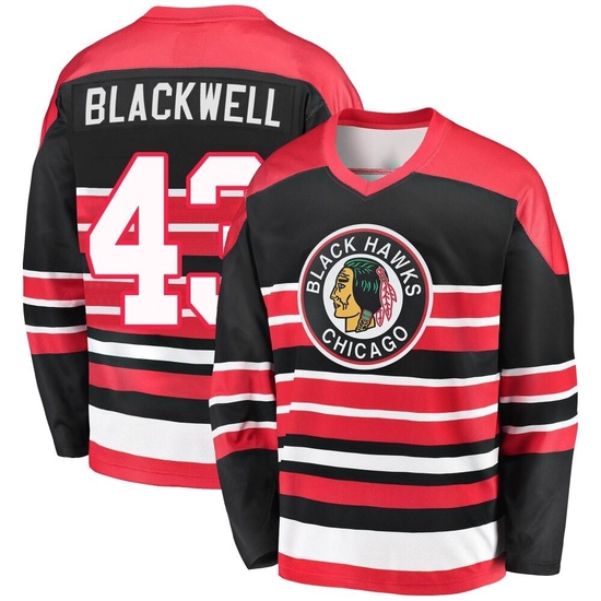 Fanatics Branded Colin Blackwell Chicago Blackhawks Youth Premier Breakaway Heritage Jersey - Red/Black