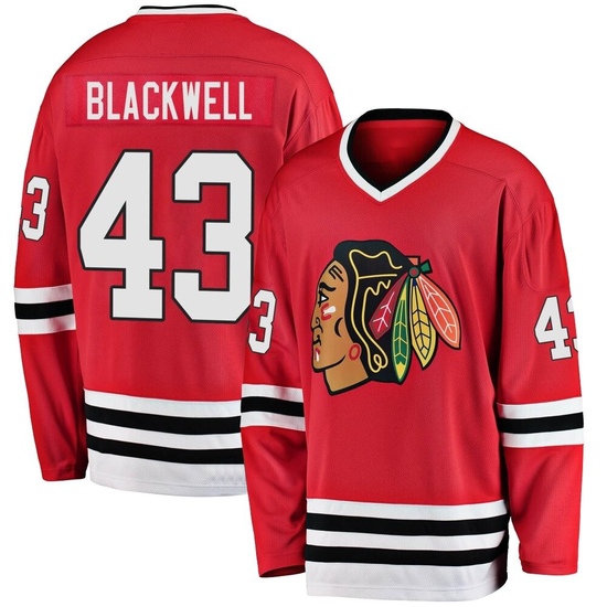Fanatics Branded Colin Blackwell Chicago Blackhawks Youth Premier Breakaway Red Heritage Jersey - Black