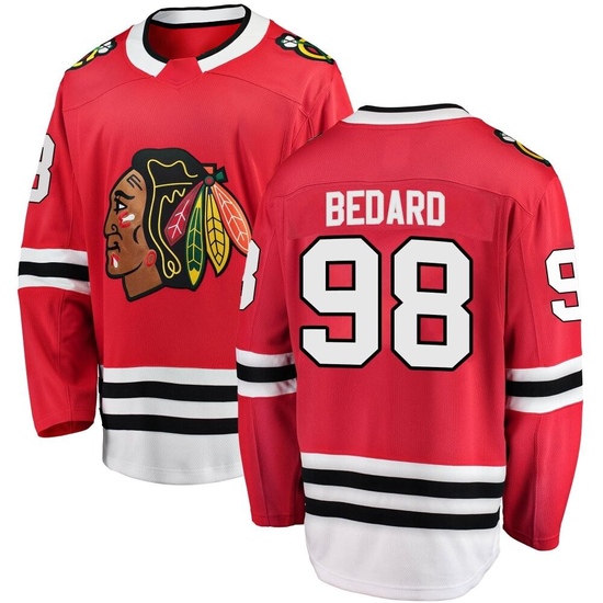 Fanatics Branded Connor Bedard Chicago Blackhawks Breakaway Home Jersey - Red
