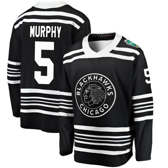 Fanatics Branded Connor Murphy Chicago Blackhawks Youth 2019 Winter Classic Breakaway Jersey - Black