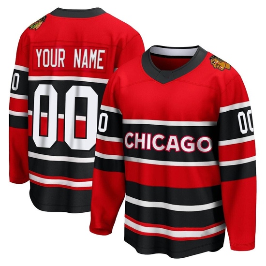 Fanatics Branded Custom Chicago Blackhawks Custom Breakaway Special Edition 2.0 Jersey - Red