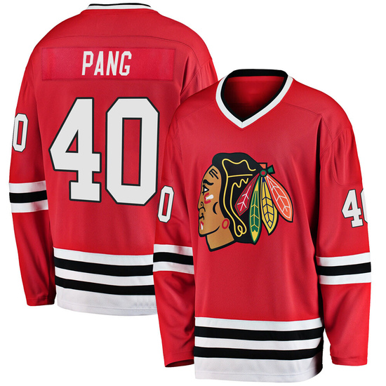 Fanatics Branded Darren Pang Chicago Blackhawks Premier Breakaway Heritage Jersey - Red
