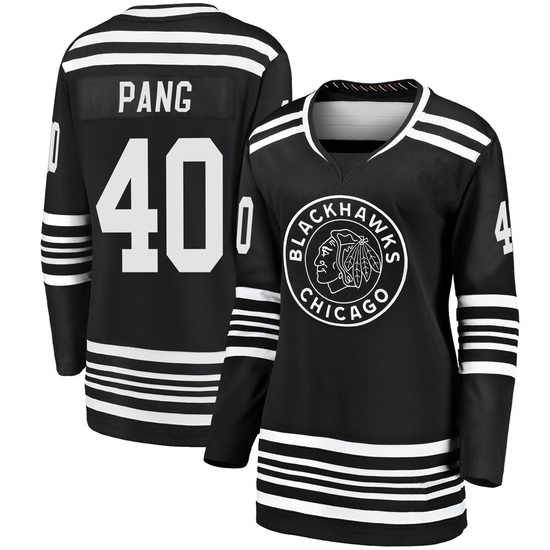 Fanatics Branded Darren Pang Chicago Blackhawks Women's Premier Breakaway Alternate 2019/20 Jersey - Black
