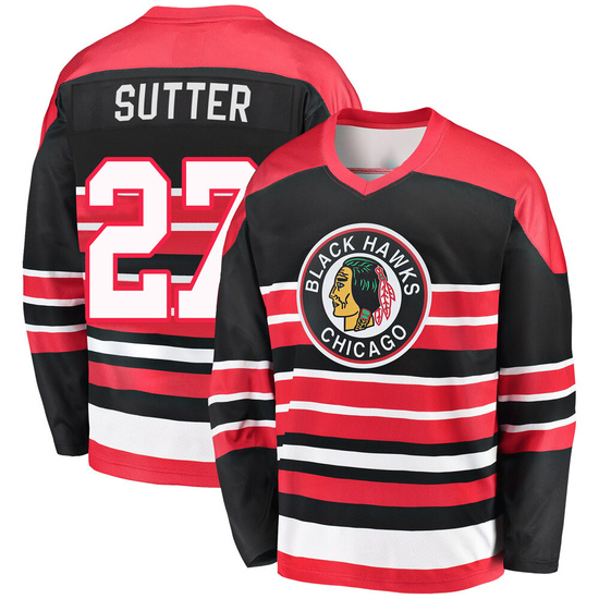 Fanatics Branded Darryl Sutter Chicago Blackhawks Youth Premier Breakaway Heritage Jersey - Red/Black