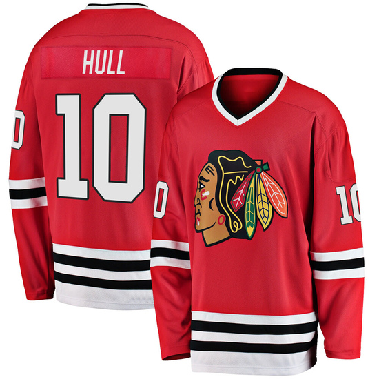 Fanatics Branded Dennis Hull Chicago Blackhawks Premier Breakaway Heritage Jersey - Red