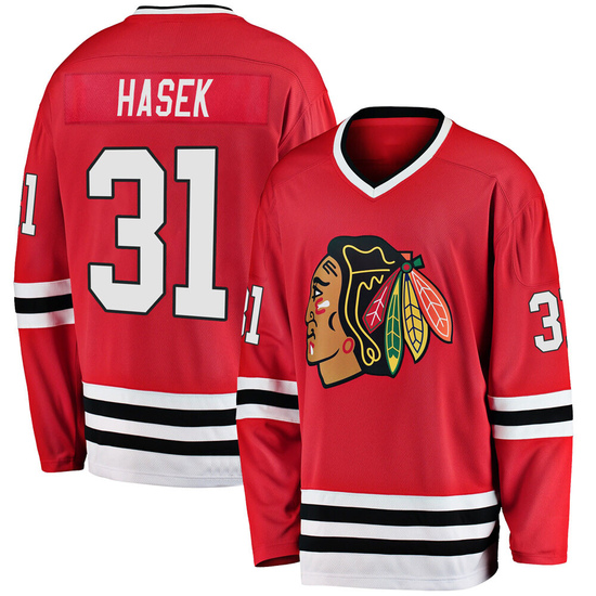 Fanatics Branded Dominik Hasek Chicago Blackhawks Premier Breakaway Heritage Jersey - Red