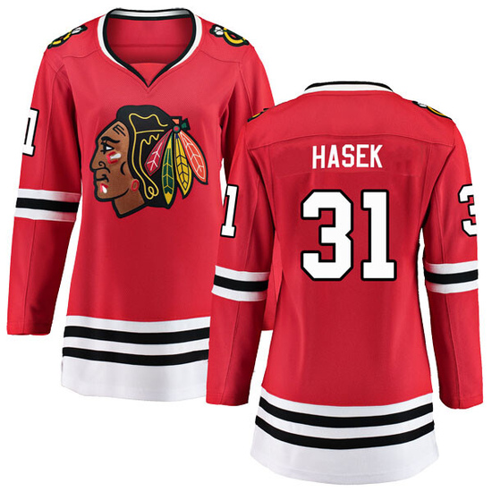 Fanatics Branded Dominik Hasek Chicago Blackhawks Women's Breakaway Home Jersey - Red