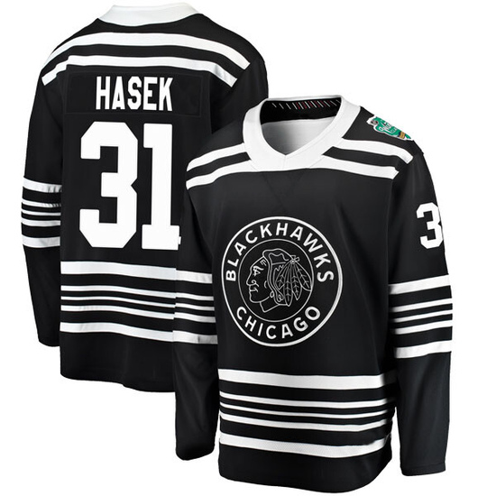 Fanatics Branded Dominik Hasek Chicago Blackhawks Youth 2019 Winter Classic Breakaway Jersey - Black
